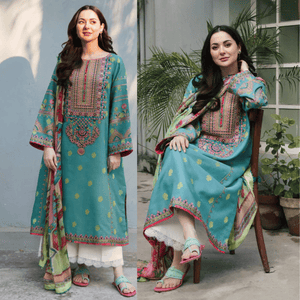 Dhanak 3-Piece Embroidered Dress D-GD 934
