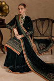 KY974-3piece Embroidered Velvet Dress