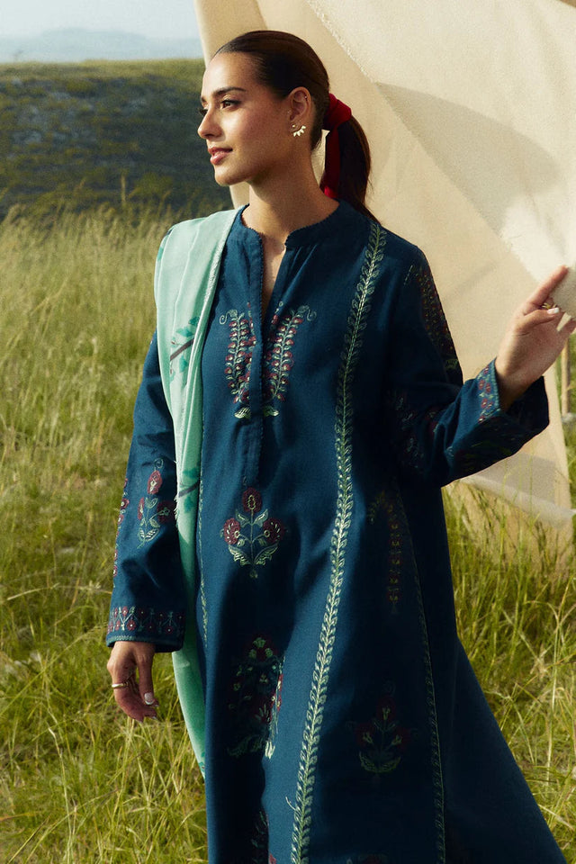 Dhanak 3-Piece Embroidered Dress D-GD T16