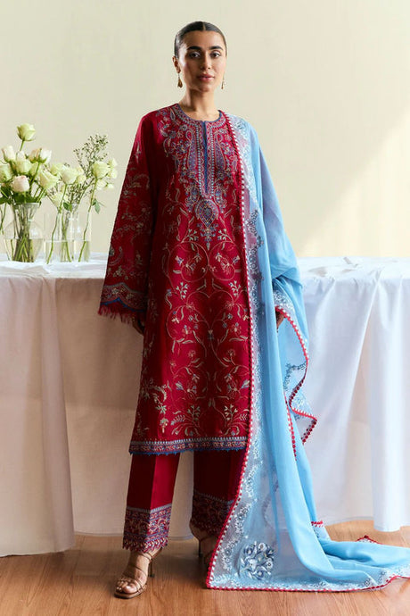 KY- Lawn Dress D- 034