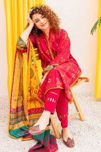 Dhanak 3-Piece Embroidered Dress D-GD 9107